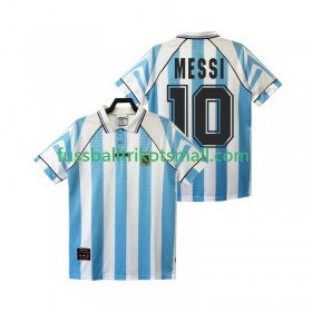 Fußballtrikots Argentinien Lionel Messi 10 Retro 1996 1997 Kurzarm Heimtrikotsatz kaufen